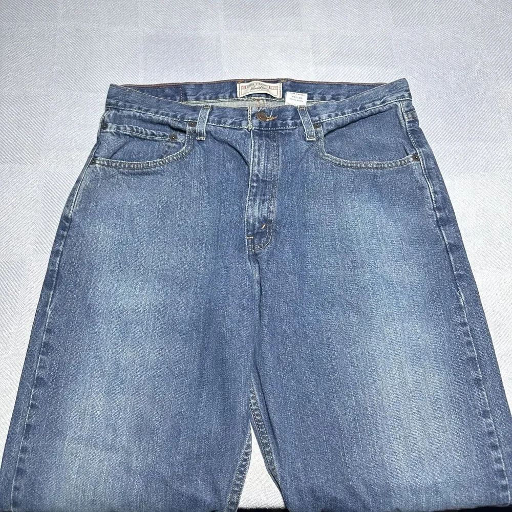Vintage Y2K Levi's Signature Loose Straight Blue Denim‎ Jeans Men's 34x32.5**